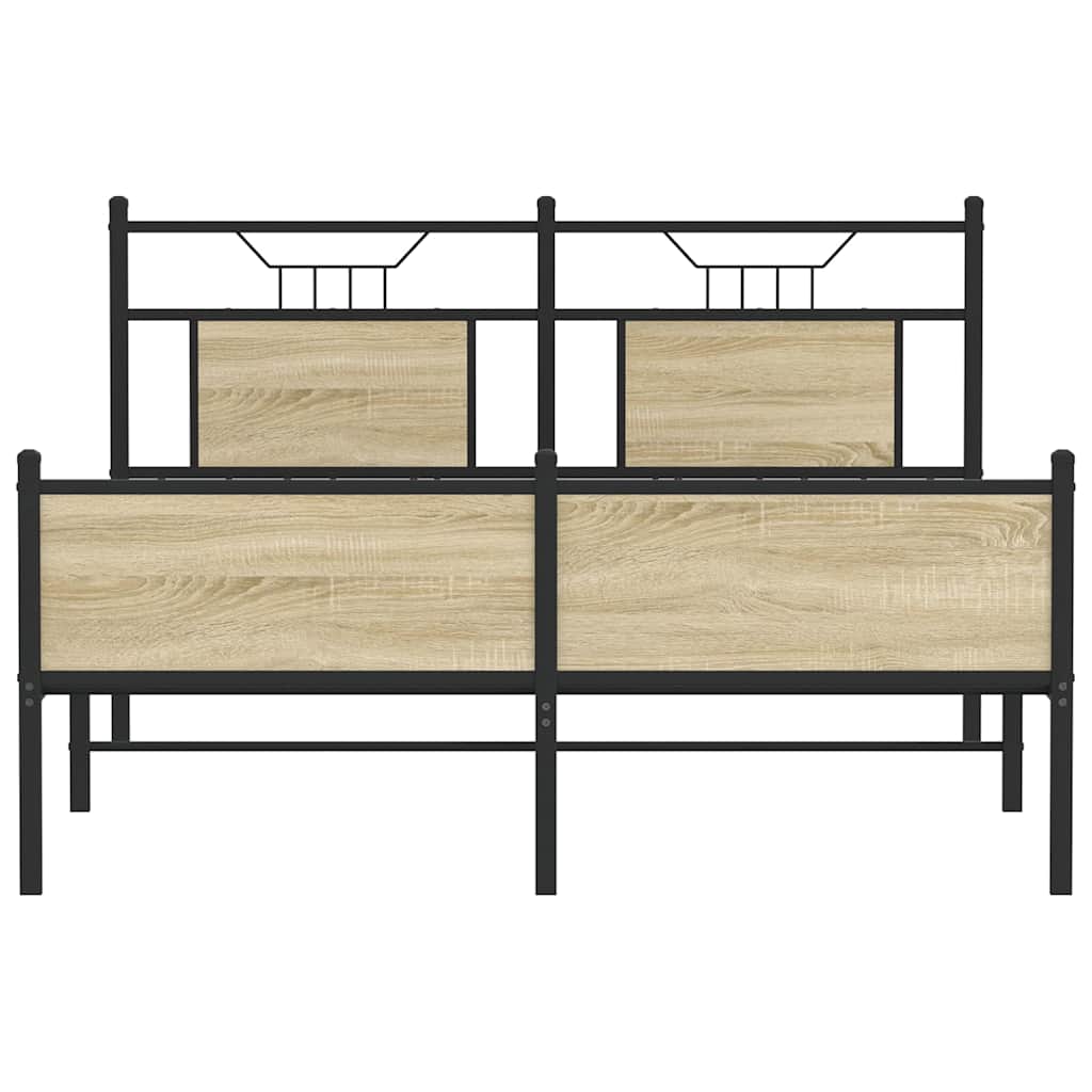 Cadre de lit sans matelas chêne sonoma 137x190 cm - XIOS