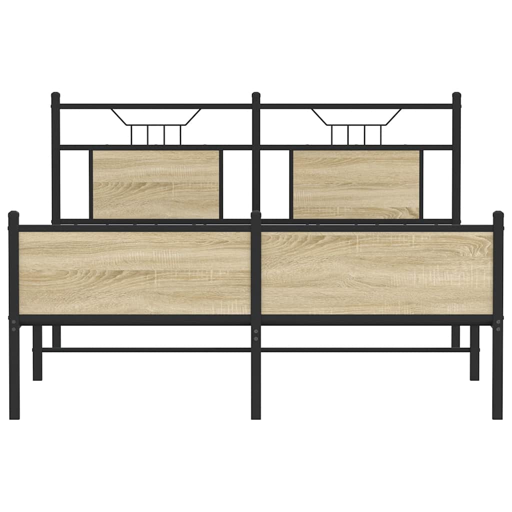 Cadre de lit sans matelas chêne sonoma 140x190 cm - XIOS