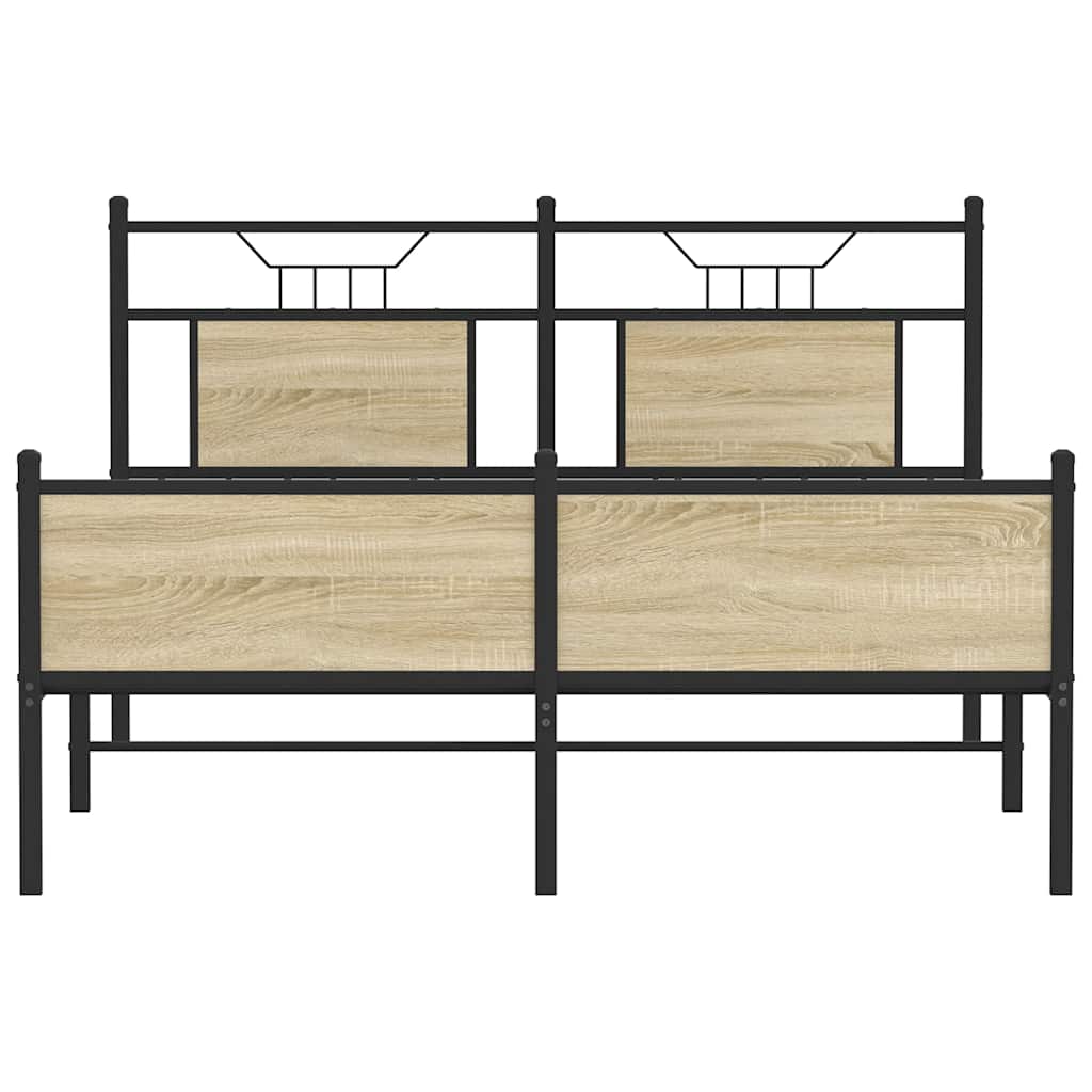 Cadre de lit sans matelas chêne sonoma 140x200 cm - XIOS