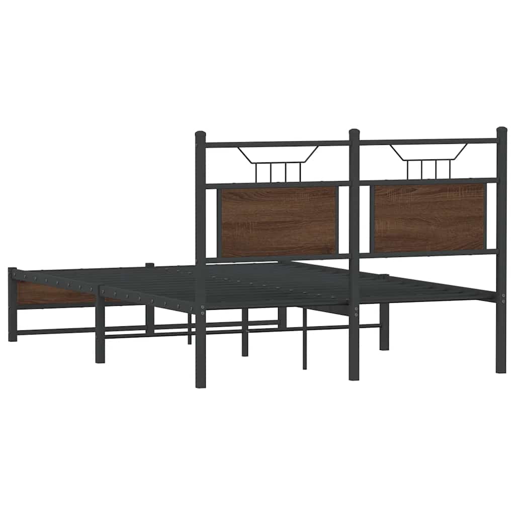 Cadre de lit sans matelas chêne marron 120x200 cm - XIOS