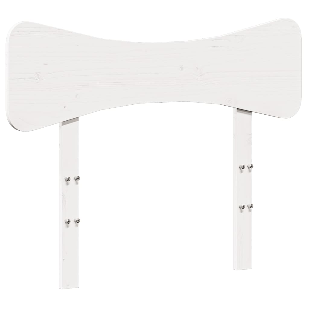 Cadre de lit sans matelas blanc 100x200 cm bois de pin massif - XIOS