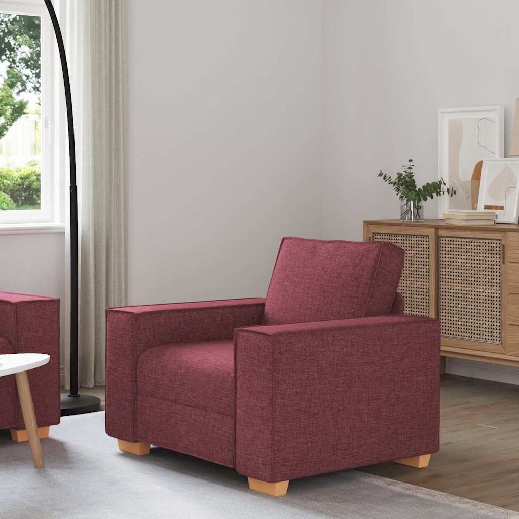 Canapé Fauteuil Rouge Vin 60 cm Tissu - XIOS