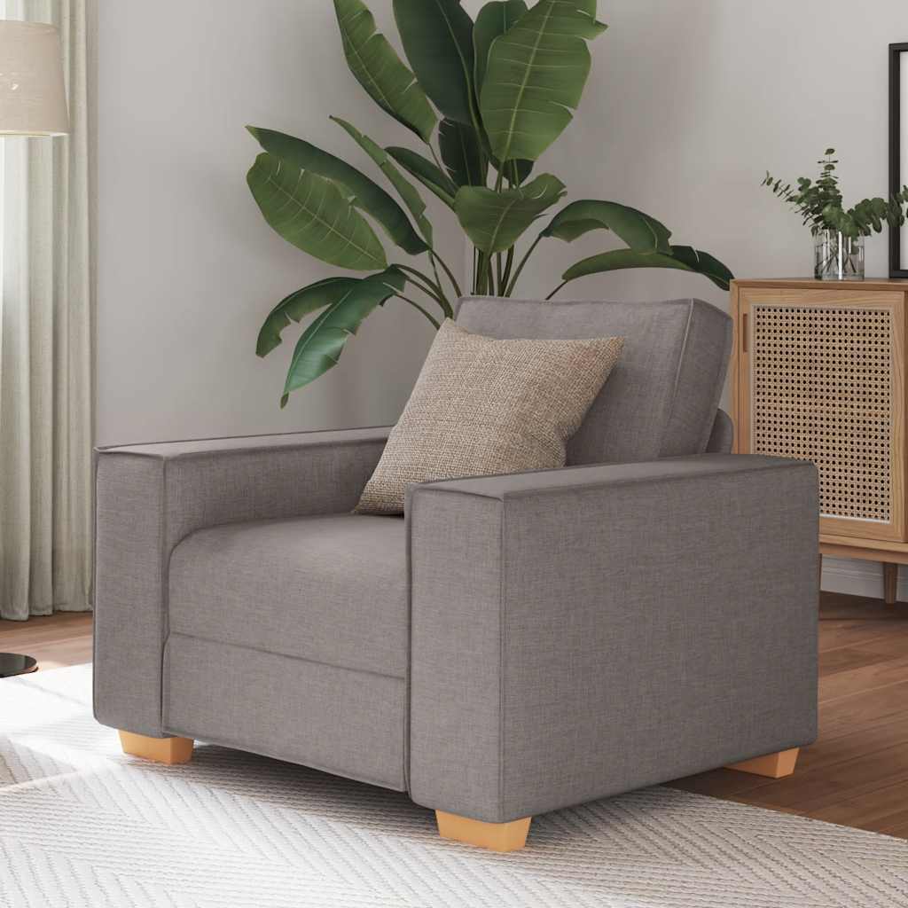 Canapé-chaise Taupe 60 cm Tissu - XIOS