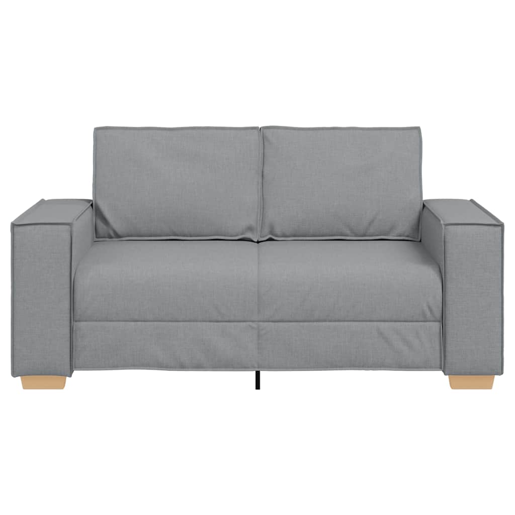 Canapé 2 places Gris clair 120 cm Tissu - XIOS