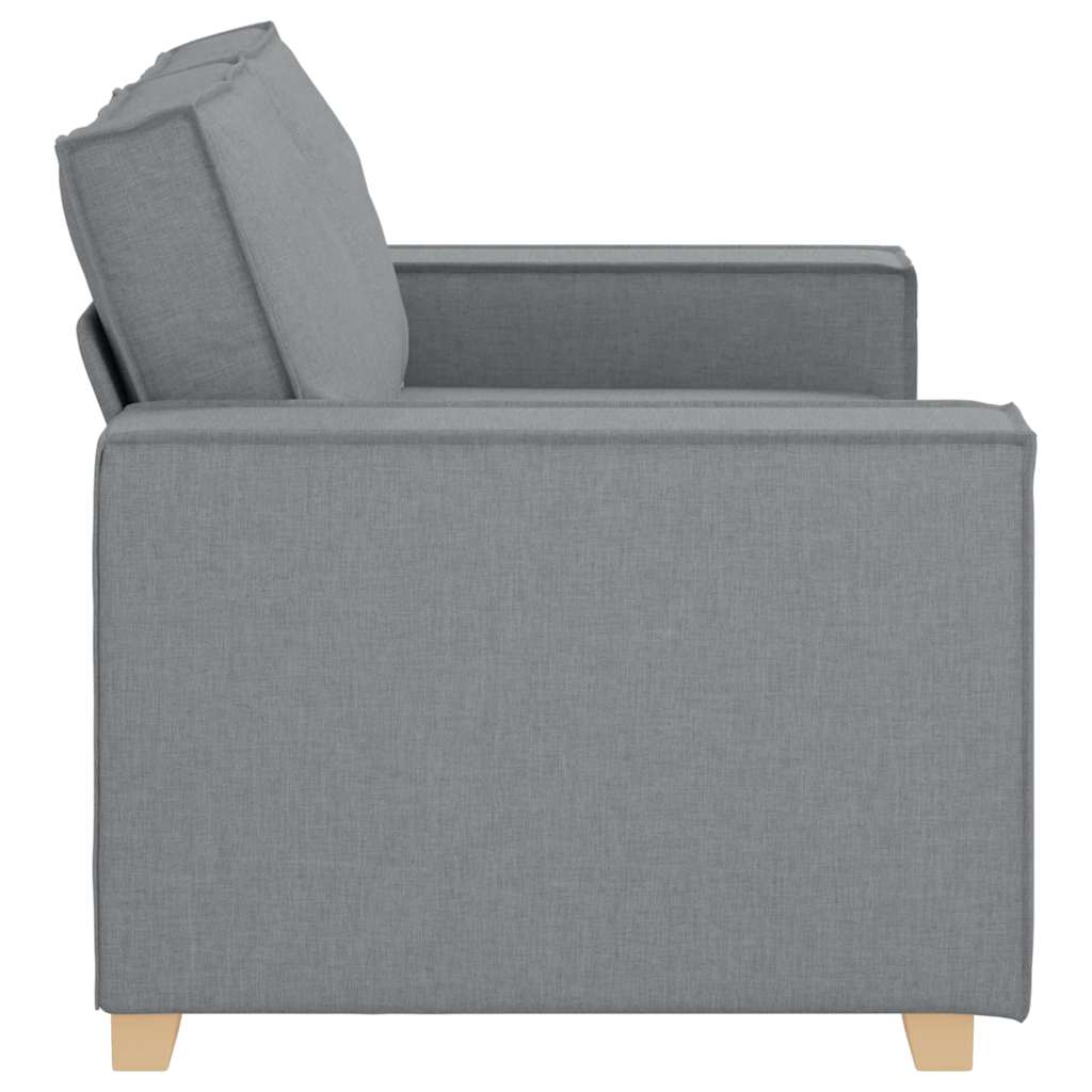 Canapé 2 places Gris clair 120 cm Tissu - XIOS