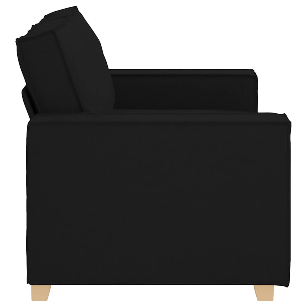Canapé 2 places Noir 120 cm Tissu - XIOS