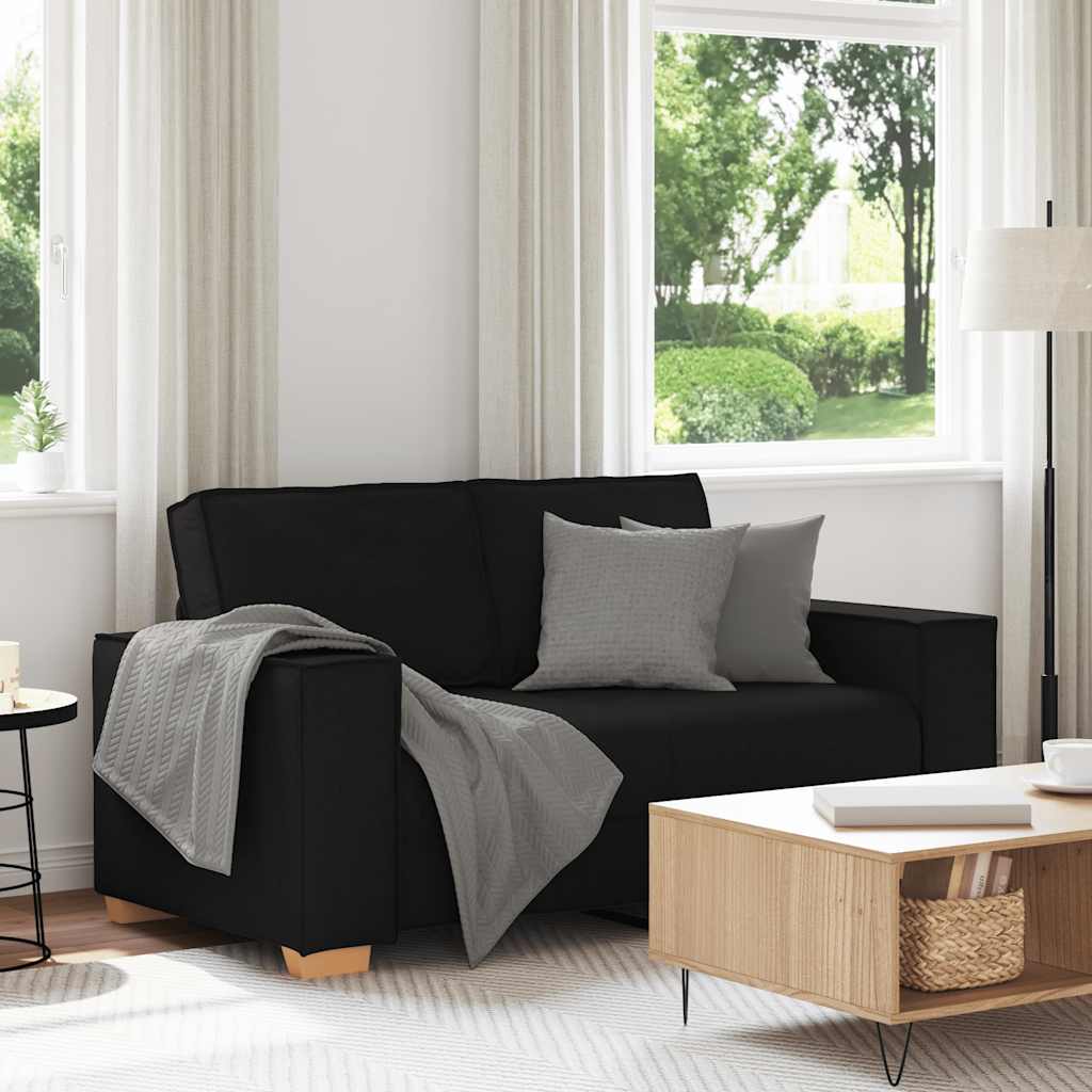 Canapé 2 places Noir 120 cm Tissu - XIOS