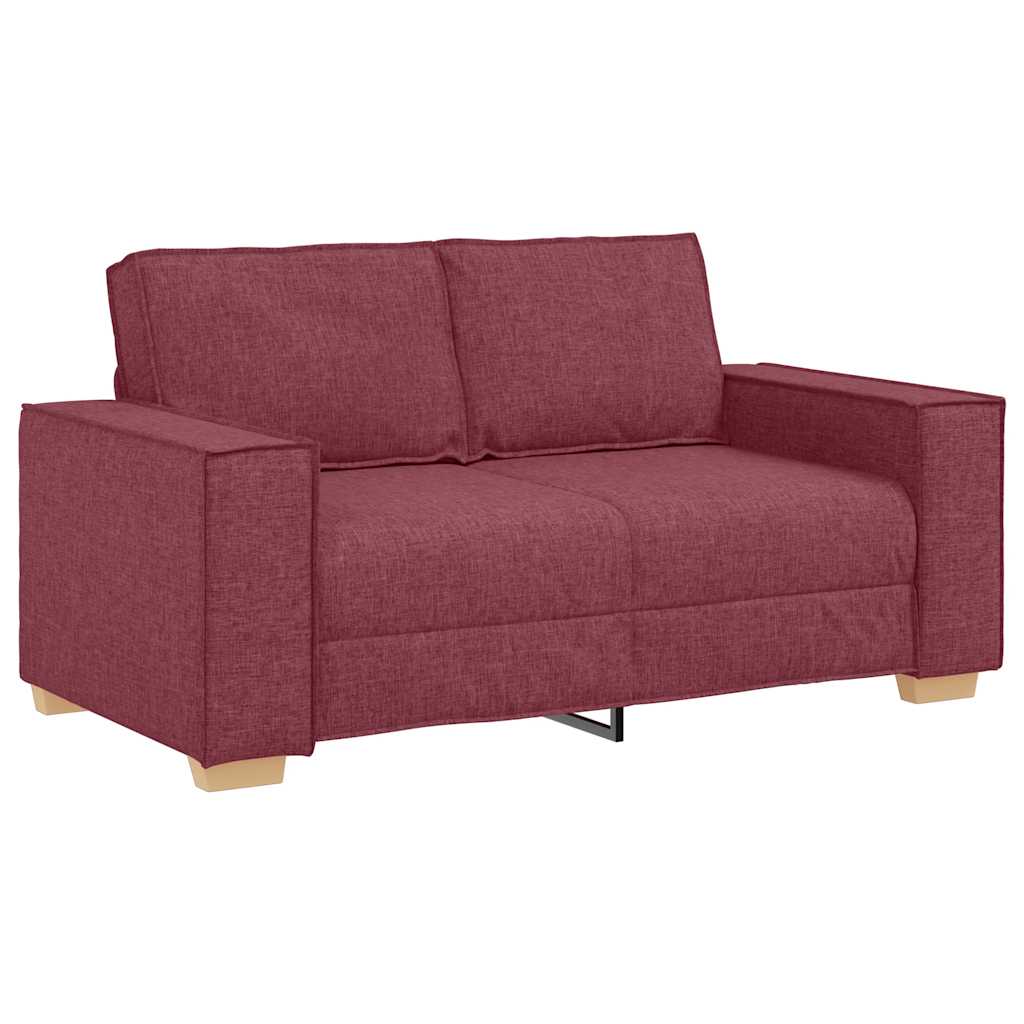 Canapé 2 places Rouge vin 120 cm Tissu - XIOS