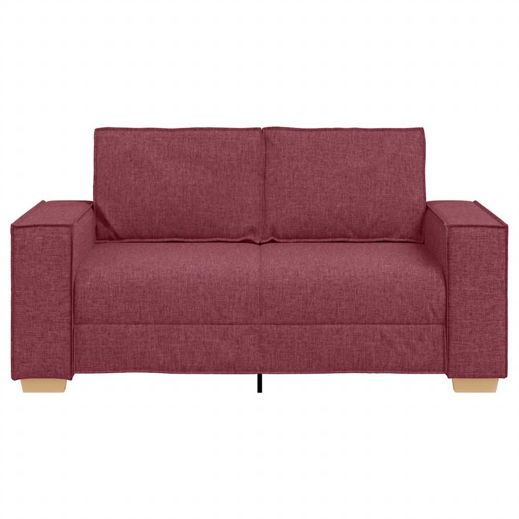Canapé 2 places Rouge vin 120 cm Tissu - XIOS