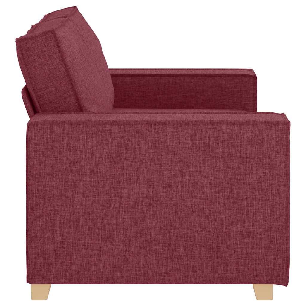 Canapé 2 places Rouge vin 120 cm Tissu - XIOS