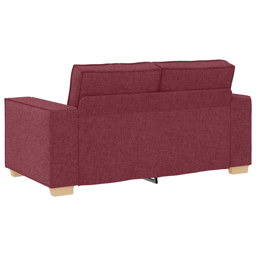 Canapé 2 places Rouge vin 120 cm Tissu - XIOS