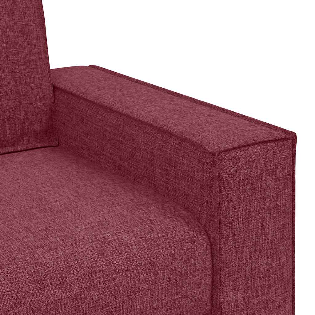 Canapé 2 places Rouge vin 120 cm Tissu - XIOS