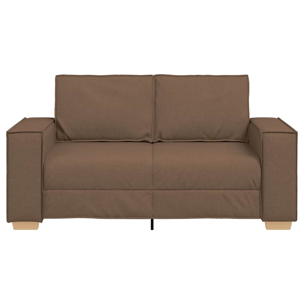 Canapé 2 places Marron 120 cm Tissu - XIOS