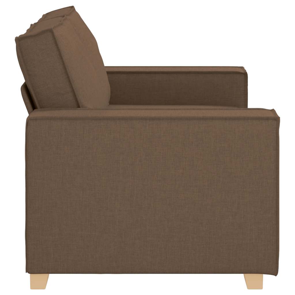 Canapé 2 places Marron 120 cm Tissu - XIOS