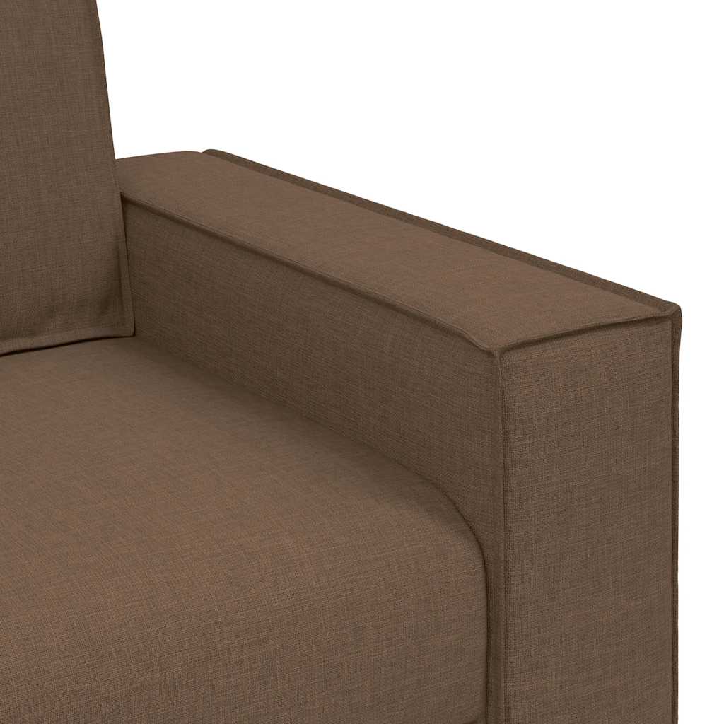 Canapé 2 places Marron 120 cm Tissu - XIOS