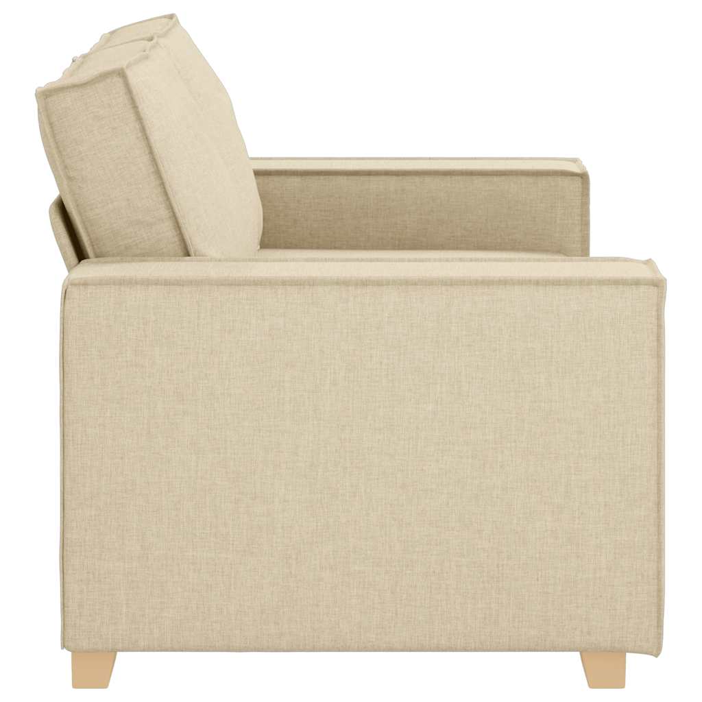 Canapé 2 places Crème 120 cm Tissu - XIOS