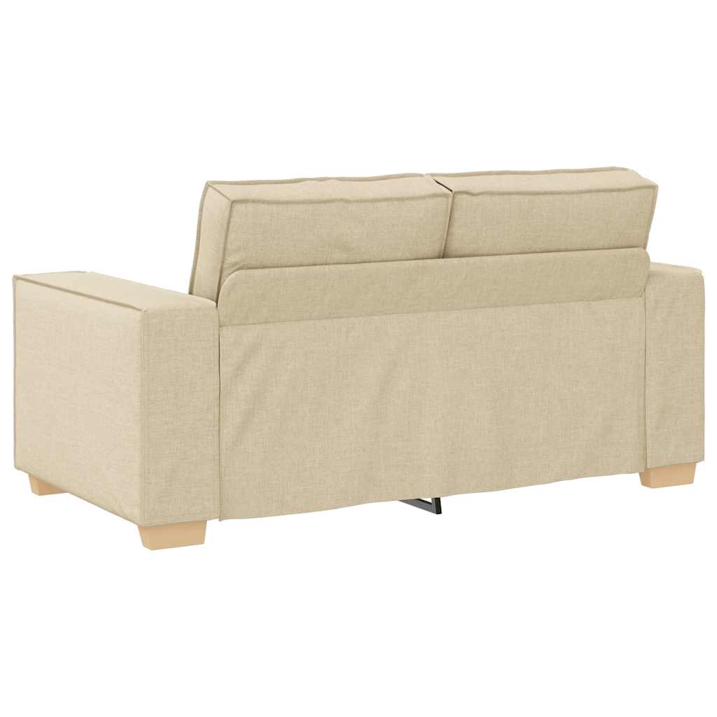 Canapé 2 places Crème 120 cm Tissu - XIOS