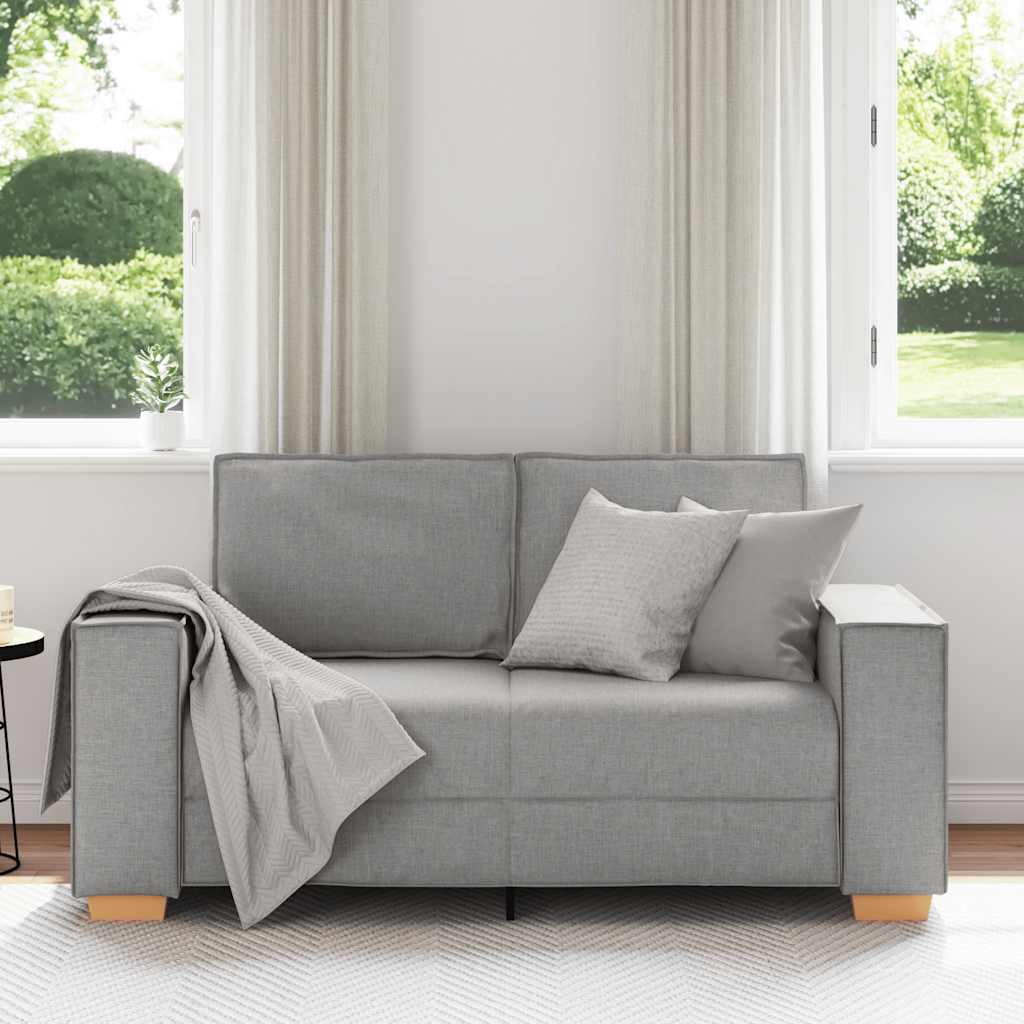 Canapé 2 places Gris nuage 120 cm Tissu - XIOS