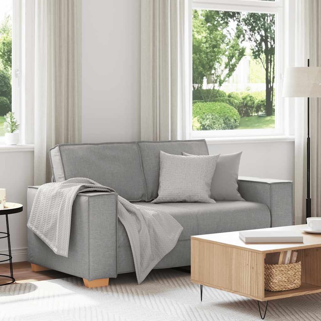 Canapé 2 places Gris nuage 120 cm Tissu - XIOS
