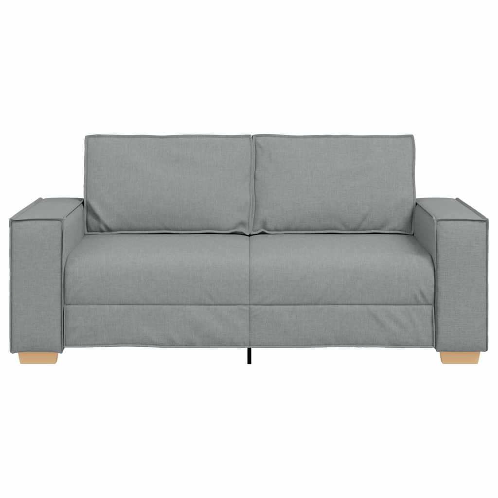 Canapé 2 places Gris clair 140 cm Tissu - XIOS