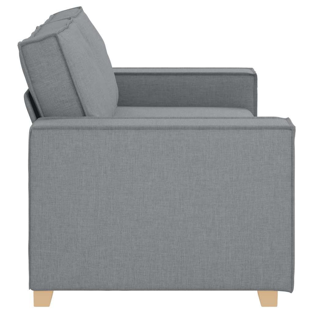 Canapé 2 places Gris clair 140 cm Tissu - XIOS