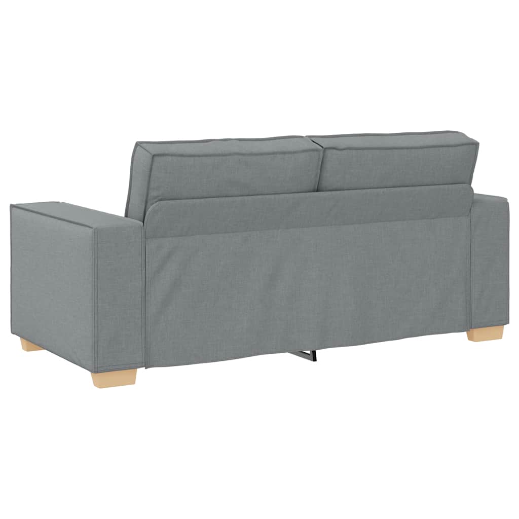 Canapé 2 places Gris clair 140 cm Tissu - XIOS