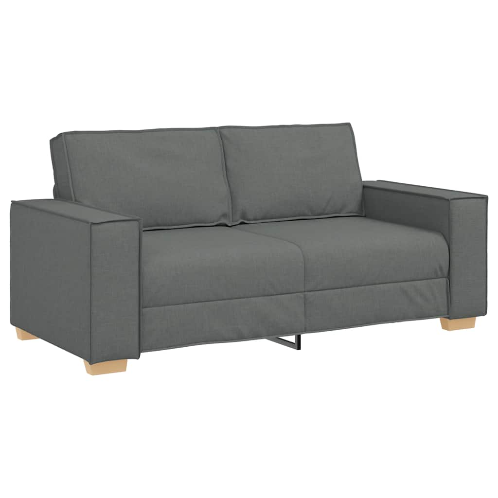 Canapé 2 places Gris foncé 140 cm Tissu - XIOS