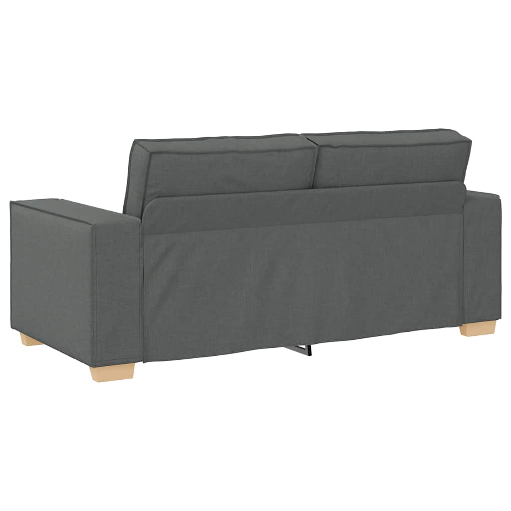 Canapé 2 places Gris foncé 140 cm Tissu - XIOS