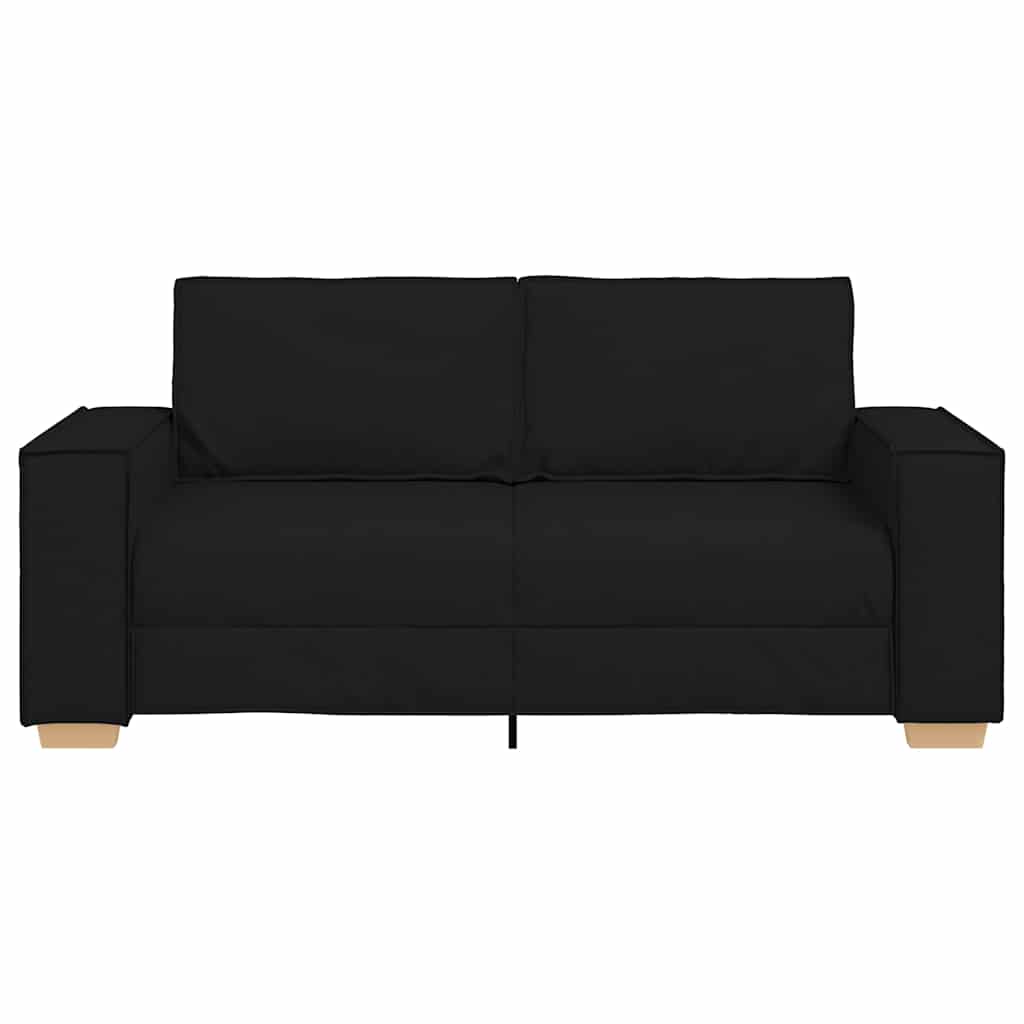 Canapé 2 places Noir 140 cm Tissu - XIOS