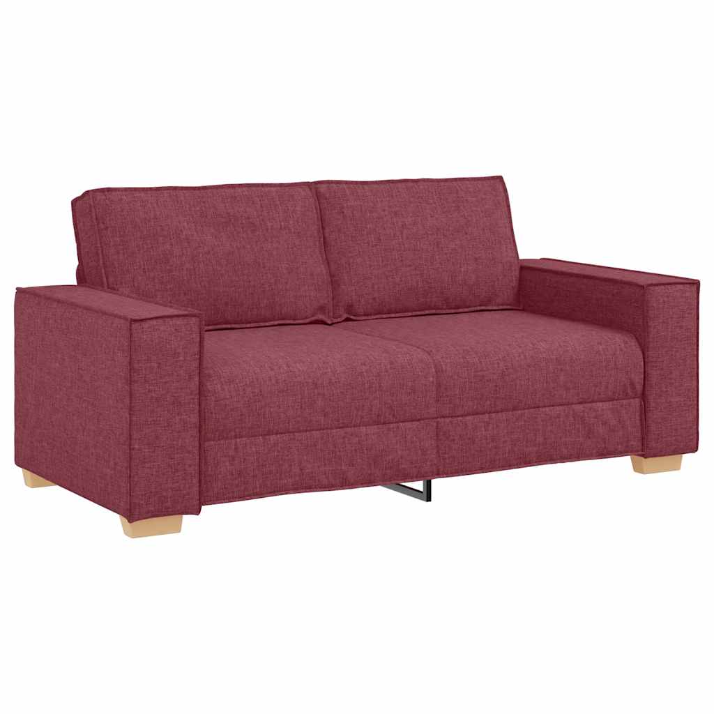 Canapé 2 places Rouge vin 140 cm Tissu - XIOS