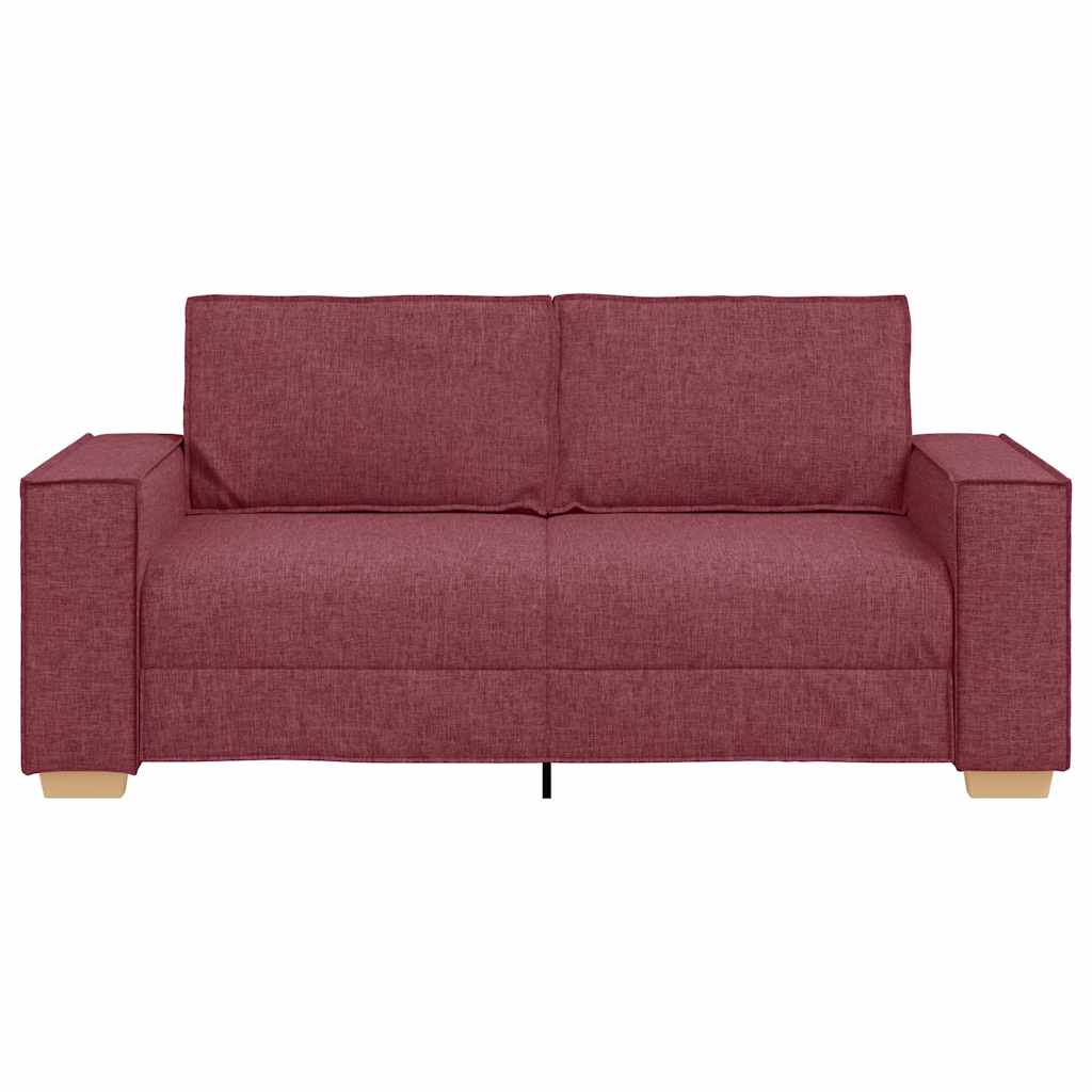 Canapé 2 places Rouge vin 140 cm Tissu - XIOS