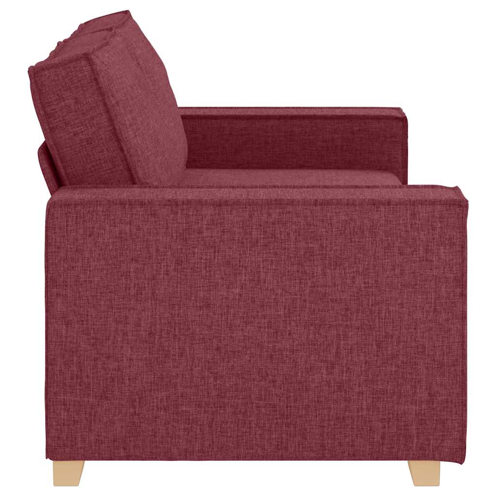 Canapé 2 places Rouge vin 140 cm Tissu - XIOS