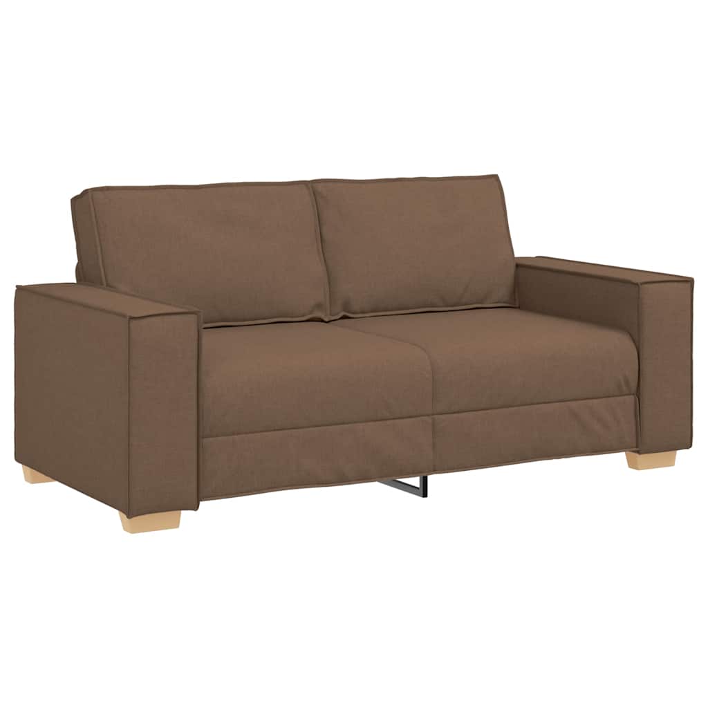 Canapé 2 places Marron 140 cm Tissu - XIOS