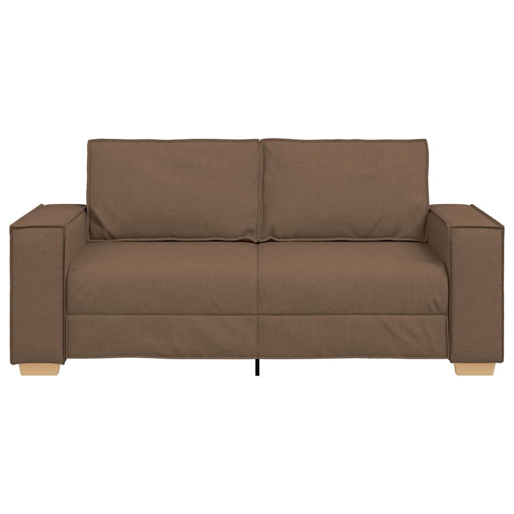 Canapé 2 places Marron 140 cm Tissu - XIOS
