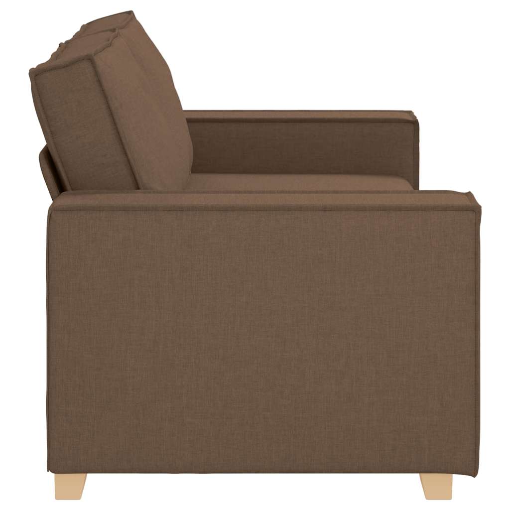 Canapé 2 places Marron 140 cm Tissu - XIOS