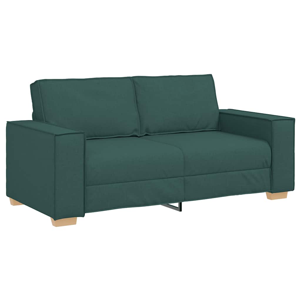 Canapé 2 places Vert foncé 140 cm Tissu - XIOS