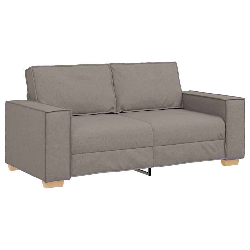 Canapé 2 places Taupe 140 cm Tissu - XIOS