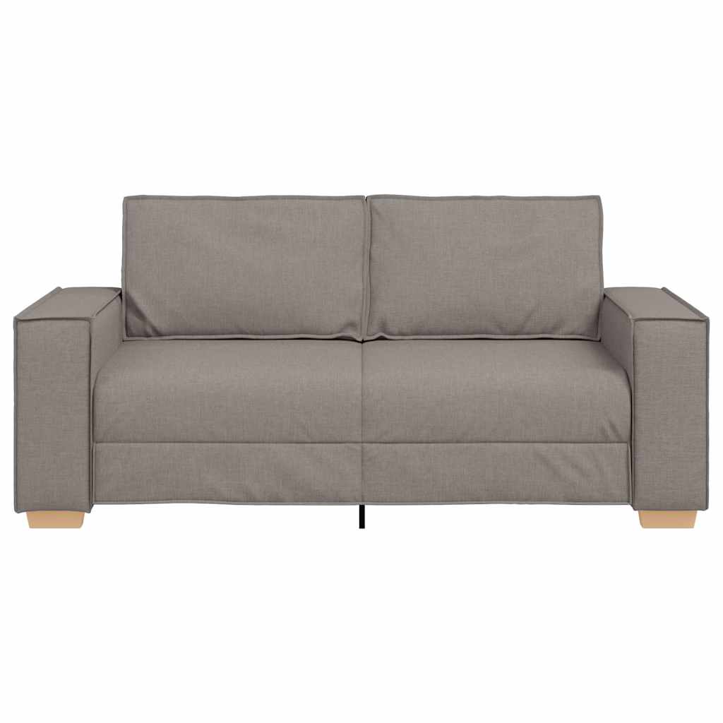 Canapé 2 places Taupe 140 cm Tissu - XIOS