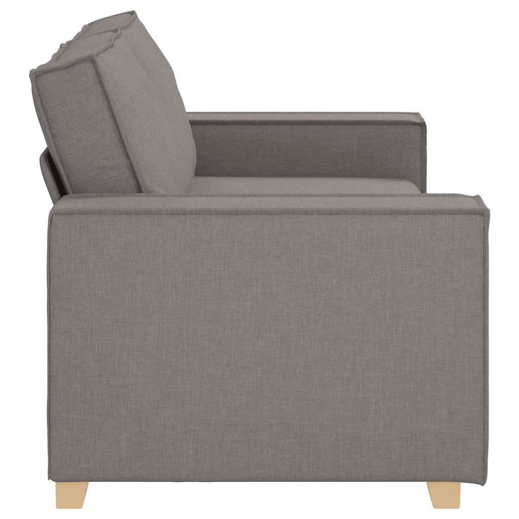 Canapé 2 places Taupe 140 cm Tissu - XIOS