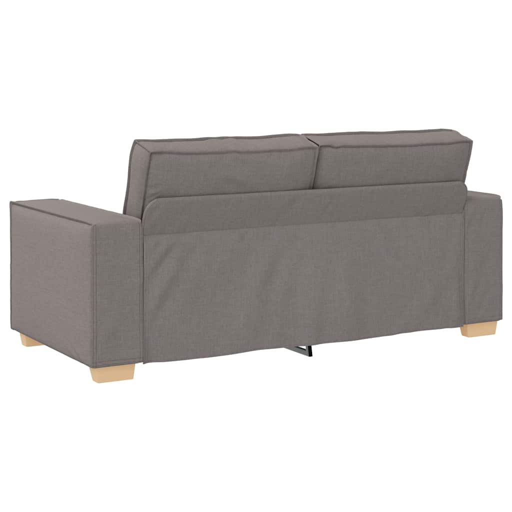 Canapé 2 places Taupe 140 cm Tissu - XIOS