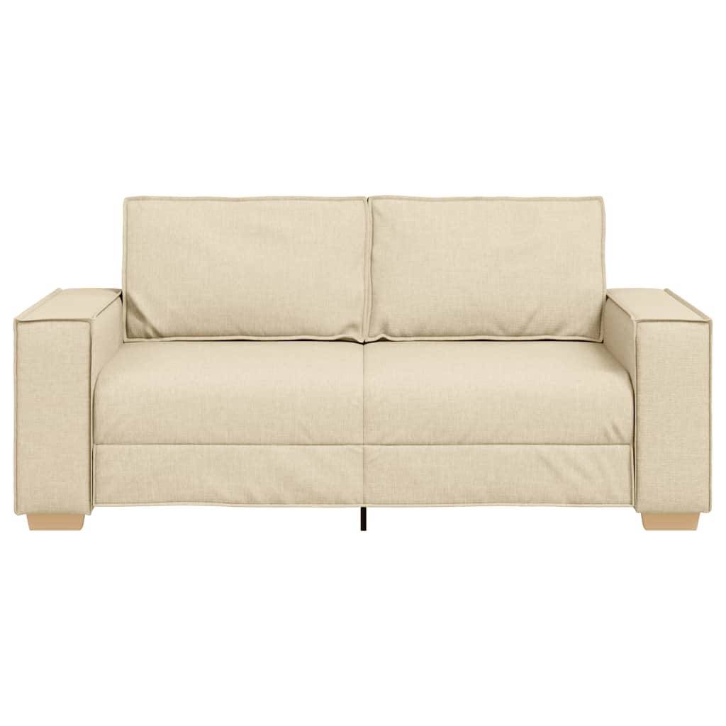 Canapé 2 places Crème 140 cm Tissu - XIOS