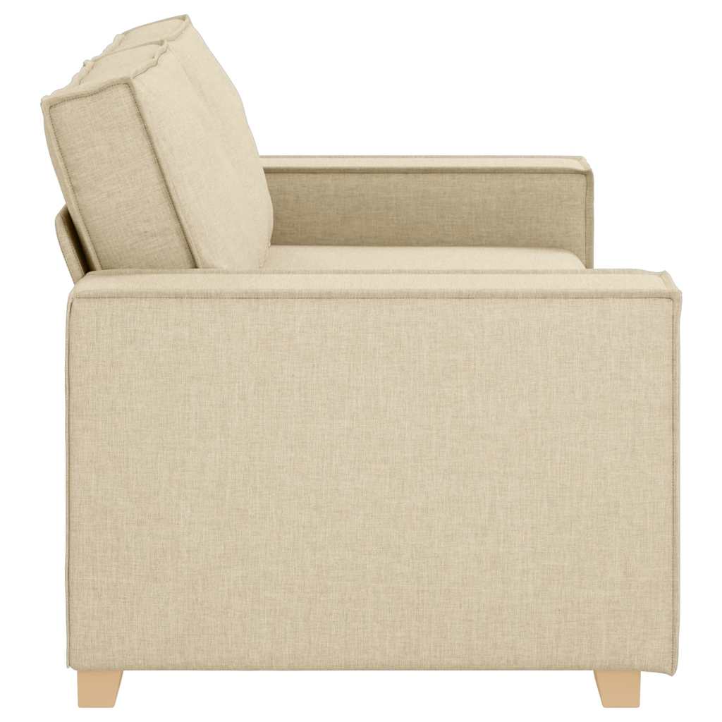 Canapé 2 places Crème 140 cm Tissu - XIOS