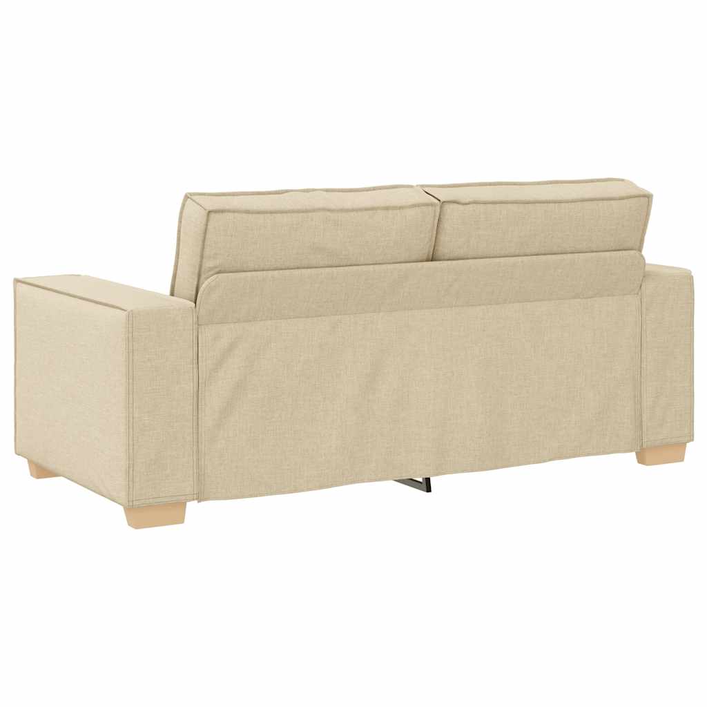 Canapé 2 places Crème 140 cm Tissu - XIOS