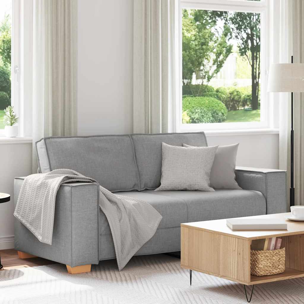 Canapé 2 places Gris nuage 140 cm Tissu - XIOS