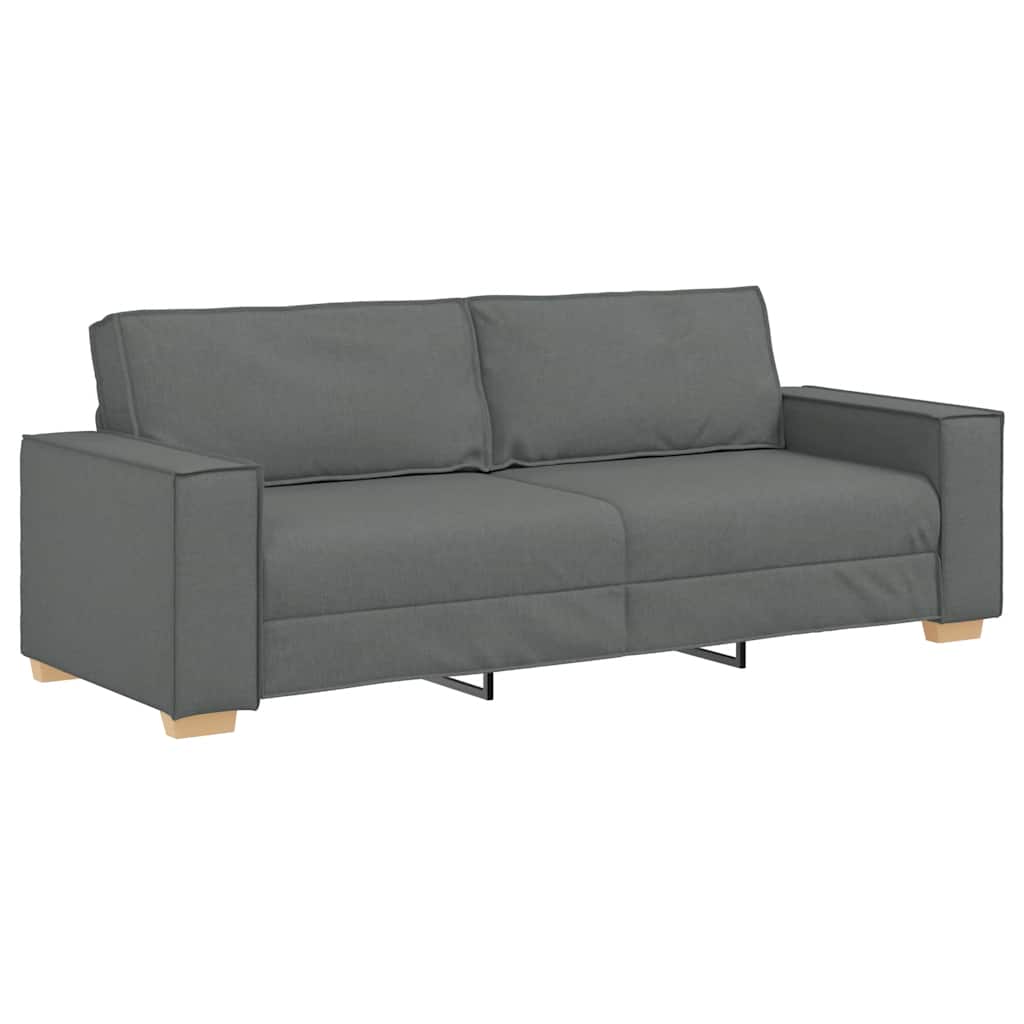 Canapé 3 places Gris foncé 180 cm Tissu - XIOS