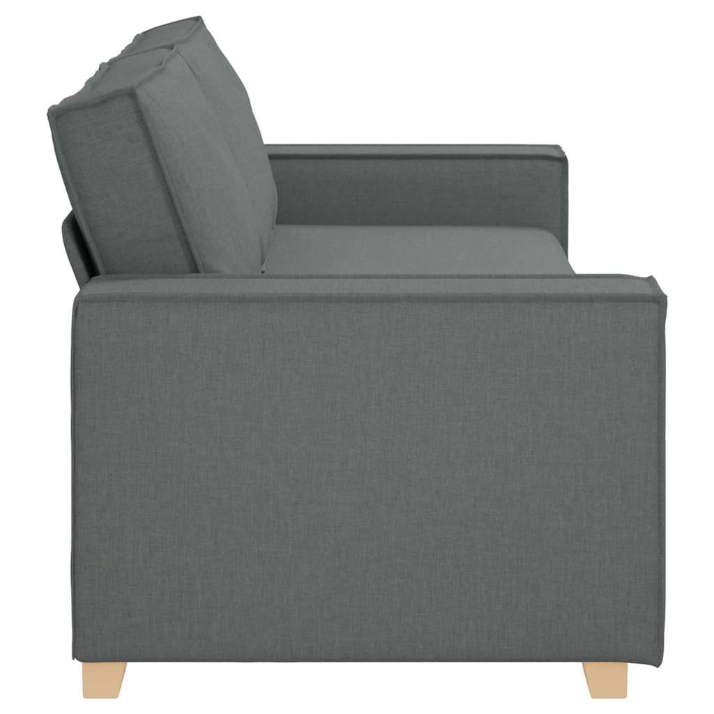 Canapé 3 places Gris foncé 180 cm Tissu - XIOS