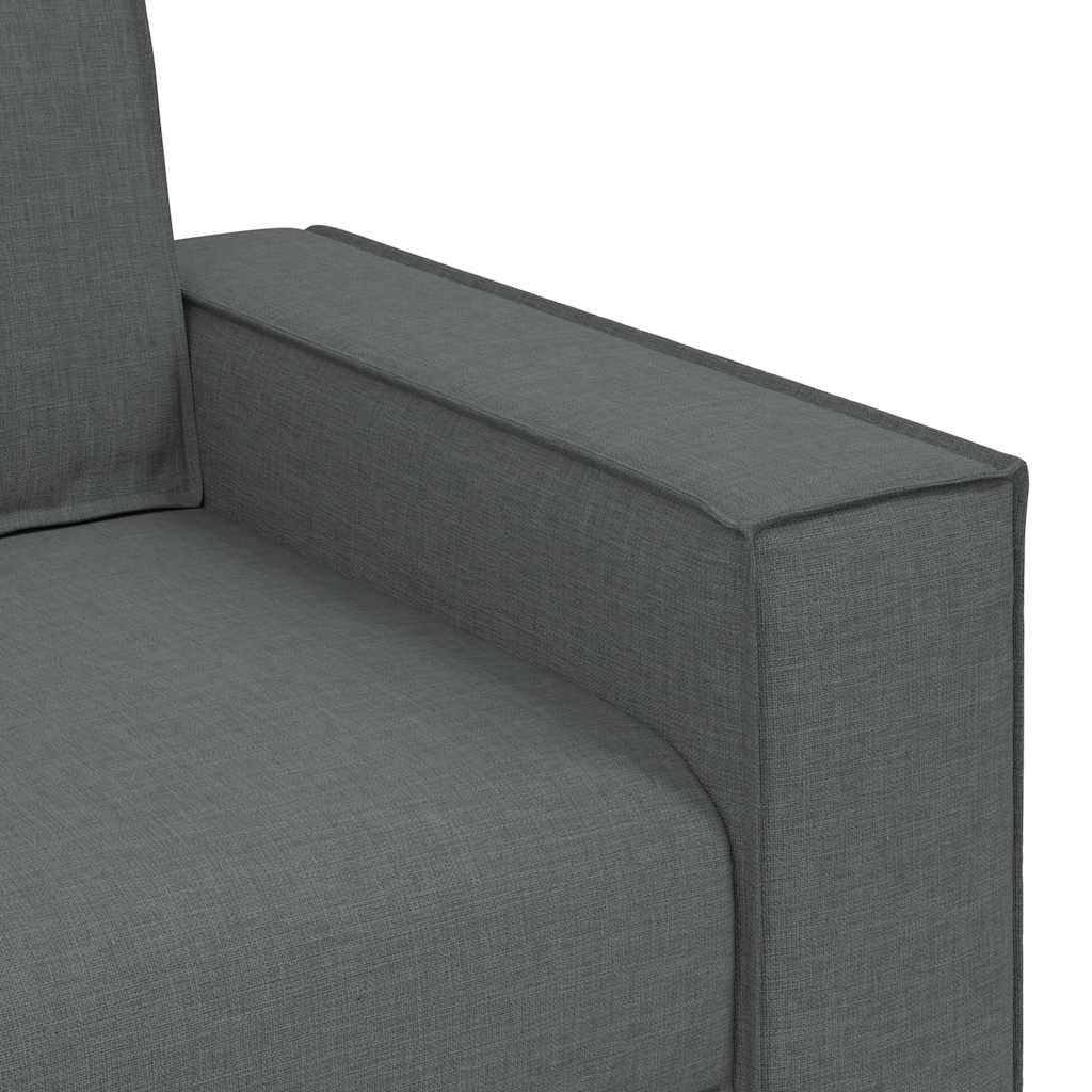Canapé 3 places Gris foncé 180 cm Tissu - XIOS