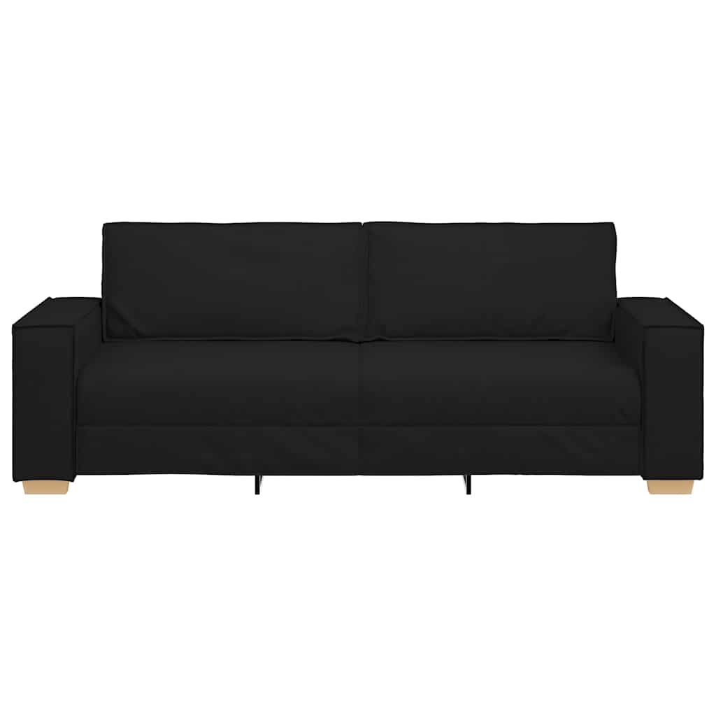 Canapé 3 places Noir 180 cm Tissu - XIOS