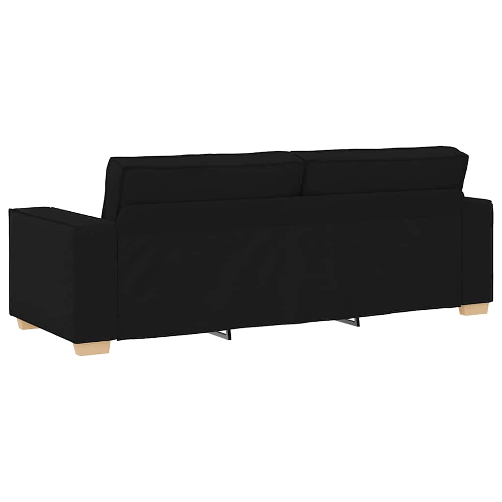 Canapé 3 places Noir 180 cm Tissu - XIOS