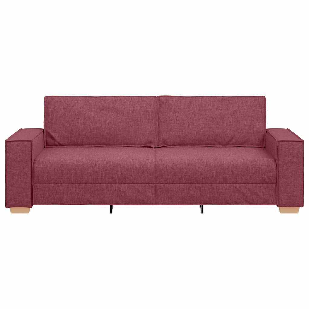 Canapé 3 places Rouge vin 180 cm Tissu - XIOS